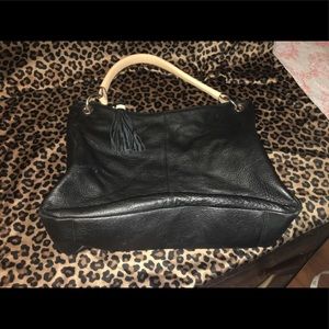 Calvin Klein black leather purse